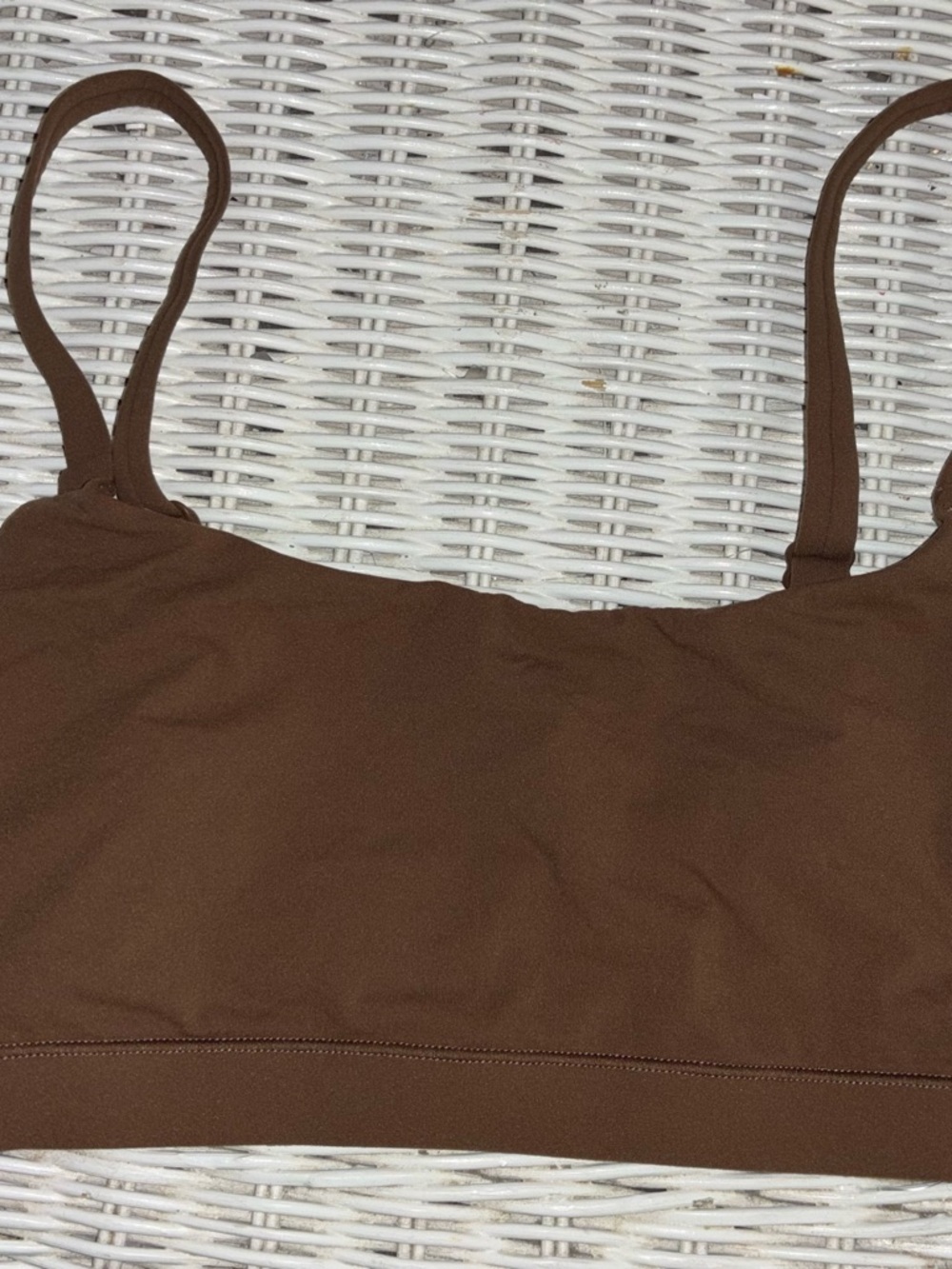 SKIMS Brown Seamless Bralette